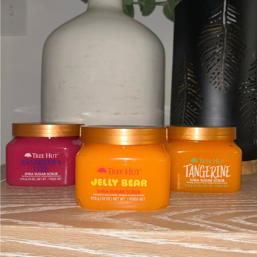 Shea Sugar Scrub Set - Raspberry, Jelly Bear, Tangerine